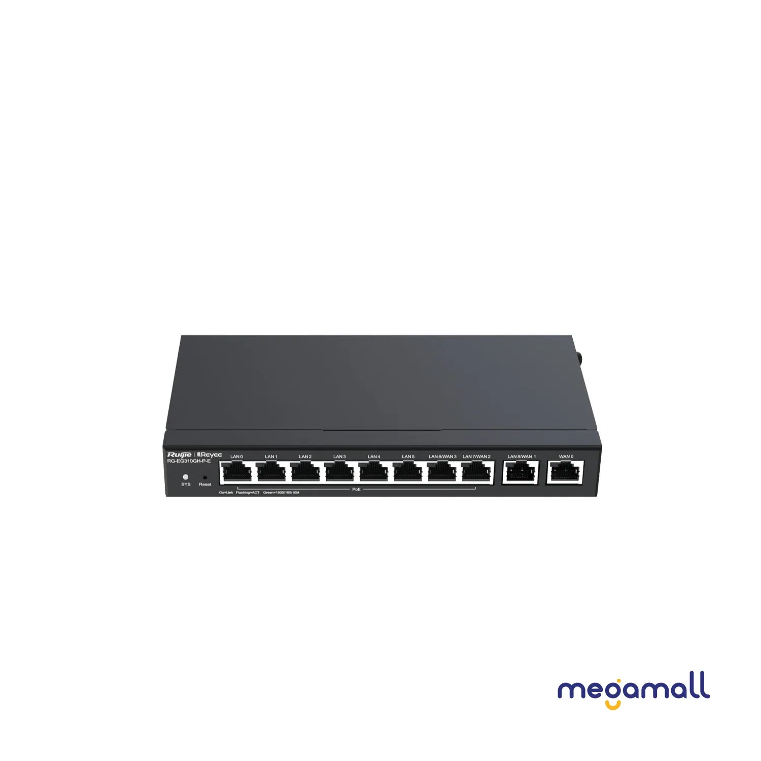 RG-EG310GH-P-E - Reyee10-Port High-Performance Cloud Managed PoE Office Router