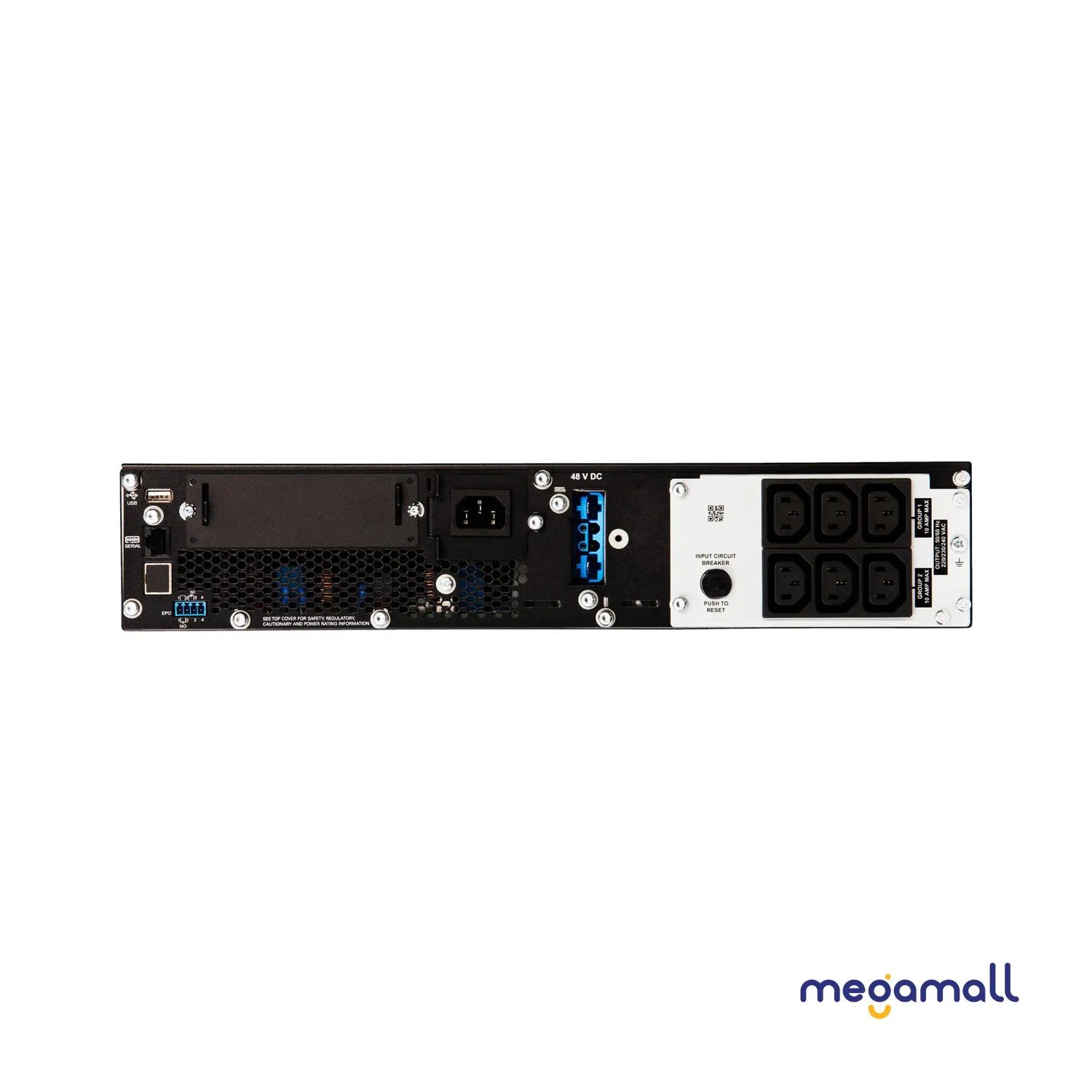 SRT1500XLI - APC Smart-UPS On-Line, 1500VA/1500W, Tower, 230V, 6x C13 IEC outlets, SmartSlot, Extended runtime, W/O rail kit