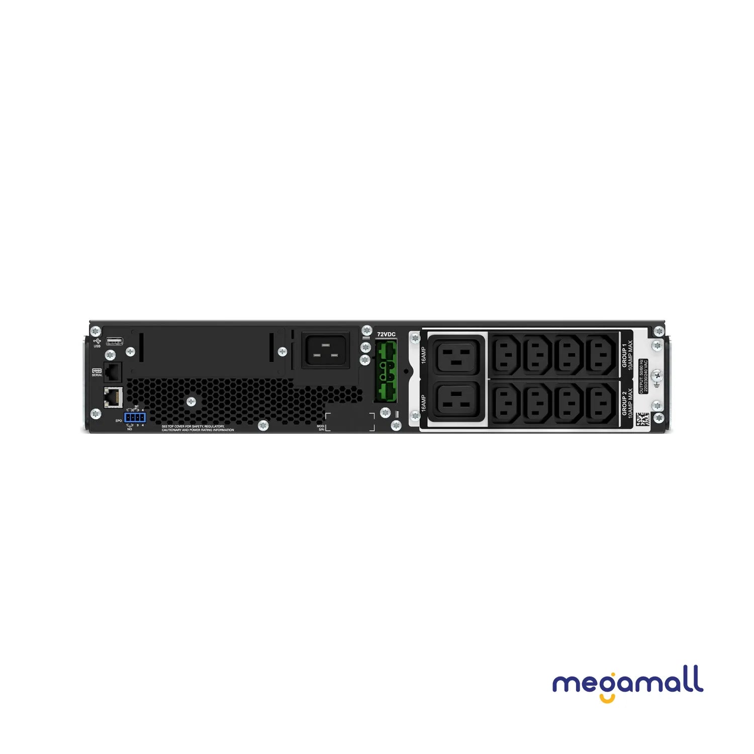 SRT2200RMXLI - APC Smart-UPS On-Line, 2200VA, Rackmount 2U, 230V, 8x C13+2x C19 IEC outlets, SmartSlot, Extended runtime, W/ rail kit