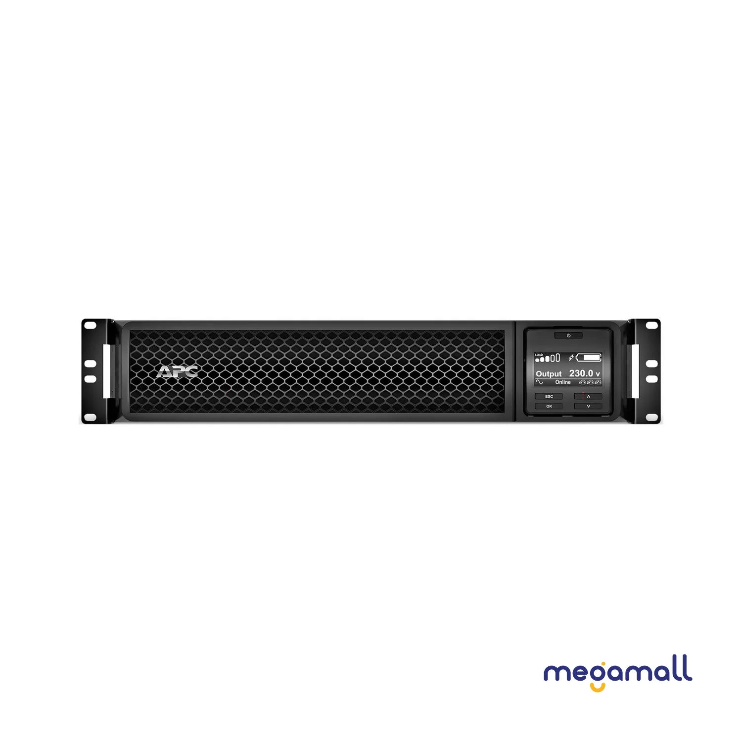 SRT3000RMXLI - APC Smart-UPS On-Line, 3kVA, Rackmount 2U, 230V, 8x C13+2x C19 IEC outlets, SmartSlot, Extended runtime, W/ rail kit