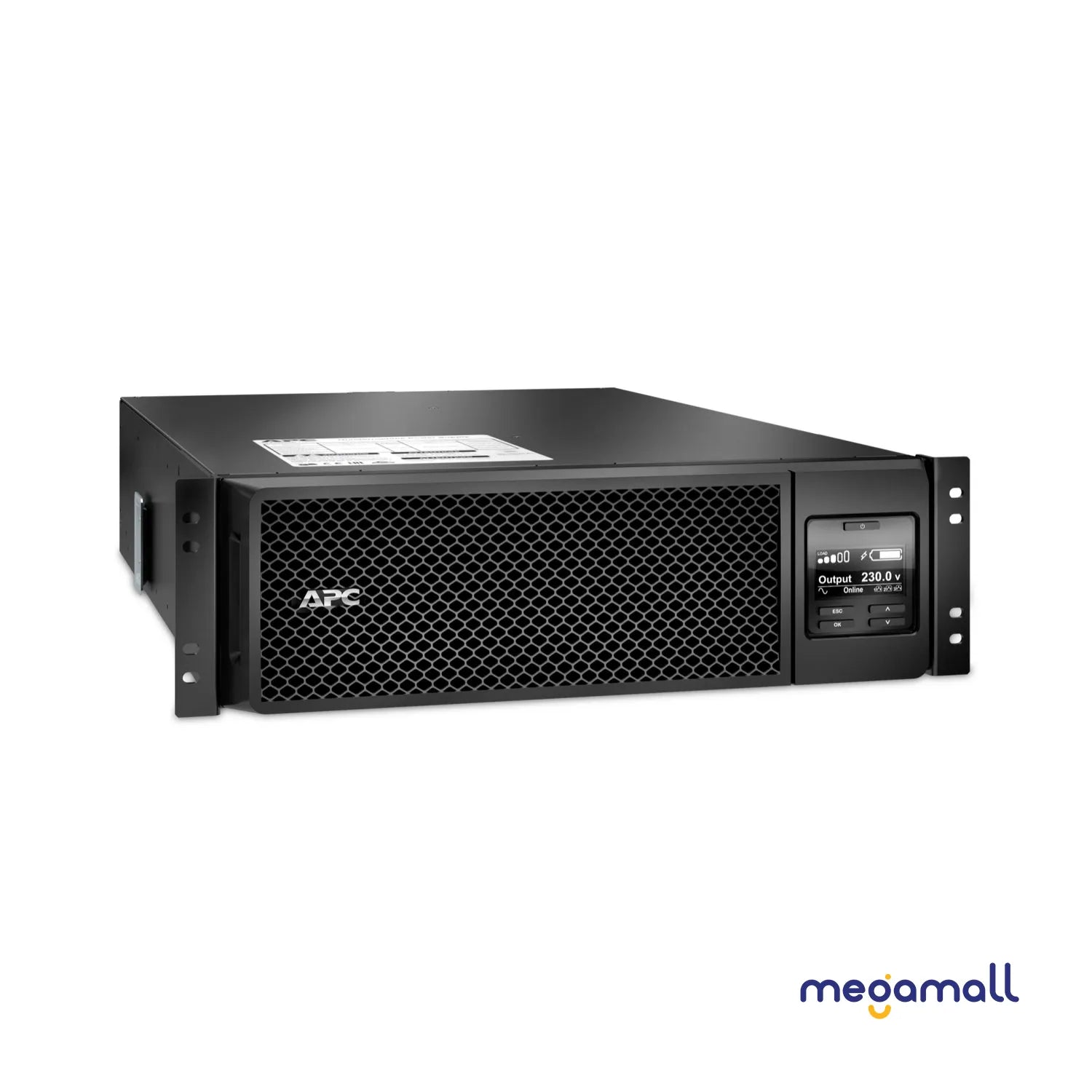 SRT5KRMXLI - APC Smart-UPS On-Line, 5kVA, Rackmount 3U, 230V, 6x C13+4x C19 IEC outlets, Network Card+SmartSlot, Extended runtime, W/ rail kit