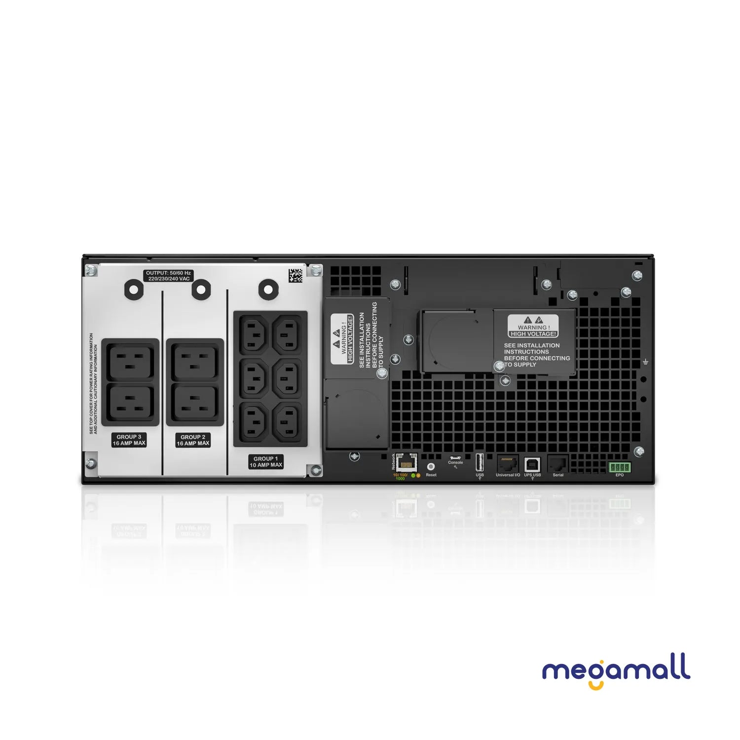 SRT6KRMXLI - APC Smart-UPS On-Line, 6kVA/6kW, Rackmount 4U, 230V, 6x C13+4x C19 IEC outlets, Network Card+SmartSlot, Extended runtime, W/ rail kit