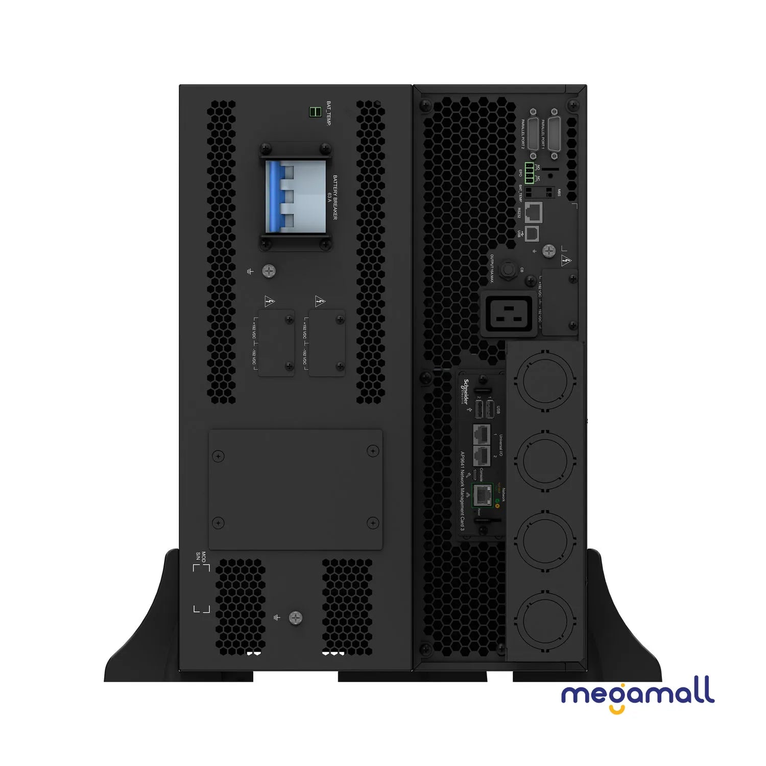 SRTG20KXLI - APC Smart-UPS On-Line, 20kVA/20kW, Rack/Tower, 230V/380V...415V, Hard wire 5-wire(3P+N+E)+3-wire(1P+N+E), Network Card, W/O rail kit