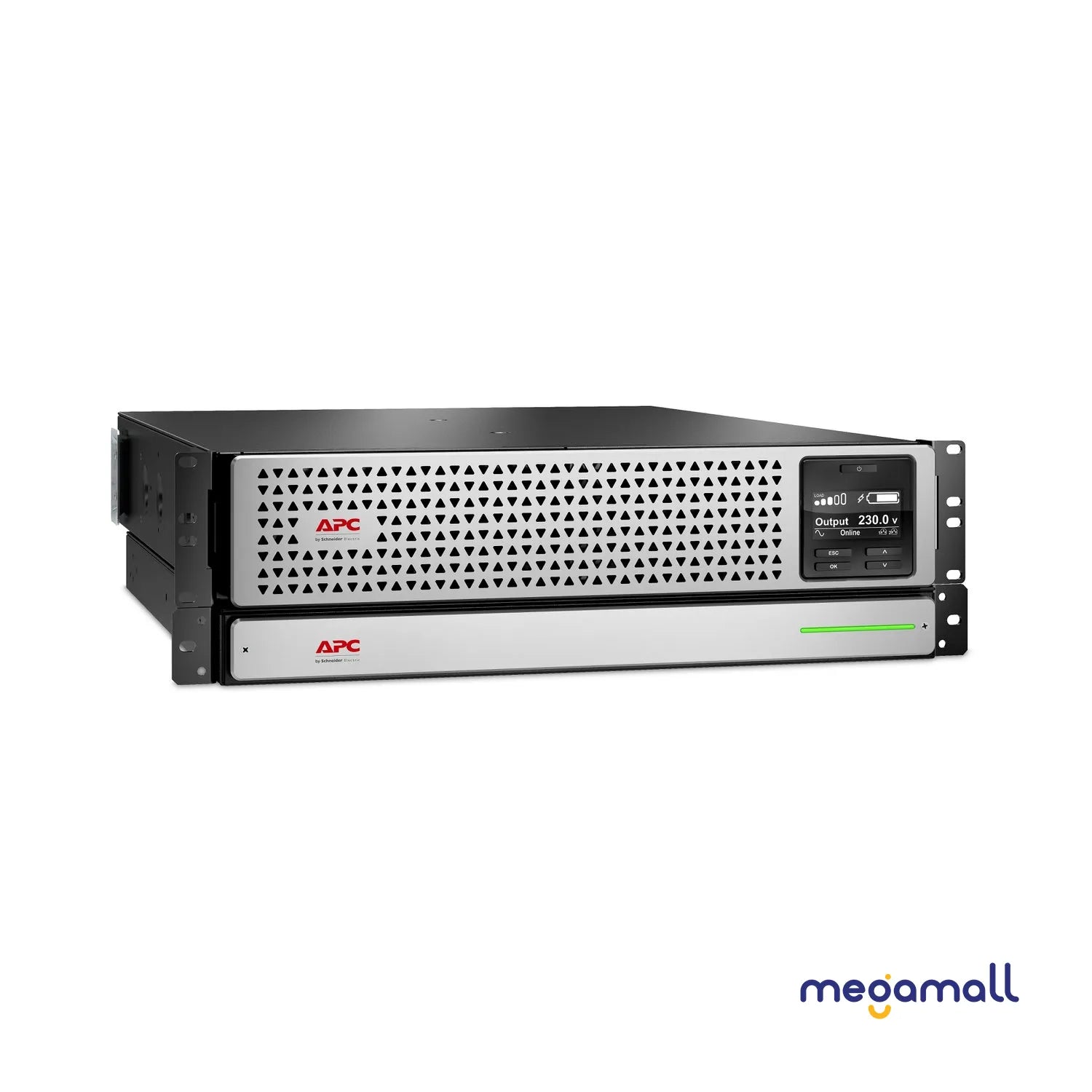 SRTL2200RMXLI - APC Smart-UPS On-Line, 2200VA, Rackmount 3U, 230V, 6x C13+2x C19 IEC outlets, SmartSlot, Extended runtime, W/ rail kit,W/ Lithium-ion external battery