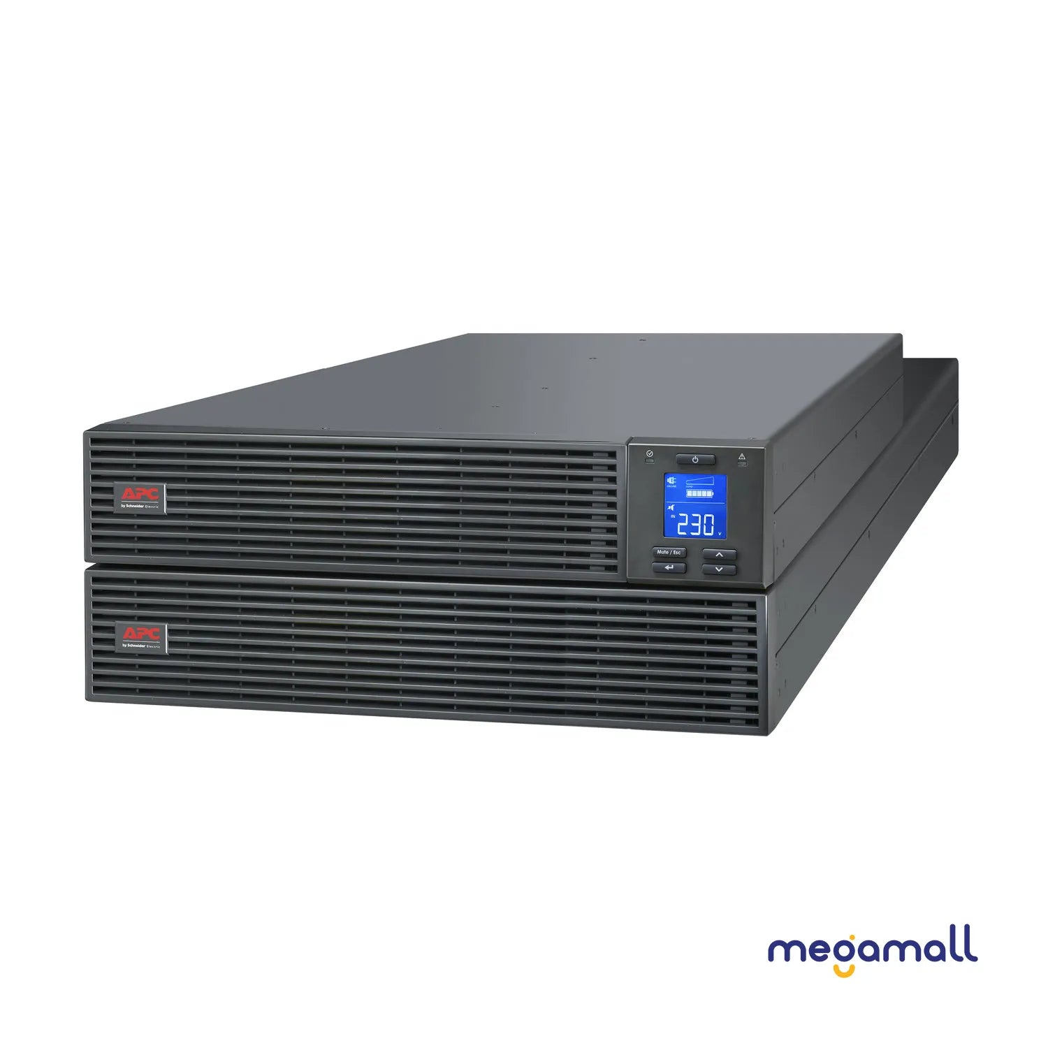 SRV6KRIRK - APC Easy UPS On-Line, 6kVA/6kW, Rackmount 4U, 230V, Hard wire 3-wire(1P+N+E) outlet, Intelligent Card Slot, LCD, W/ rail kit