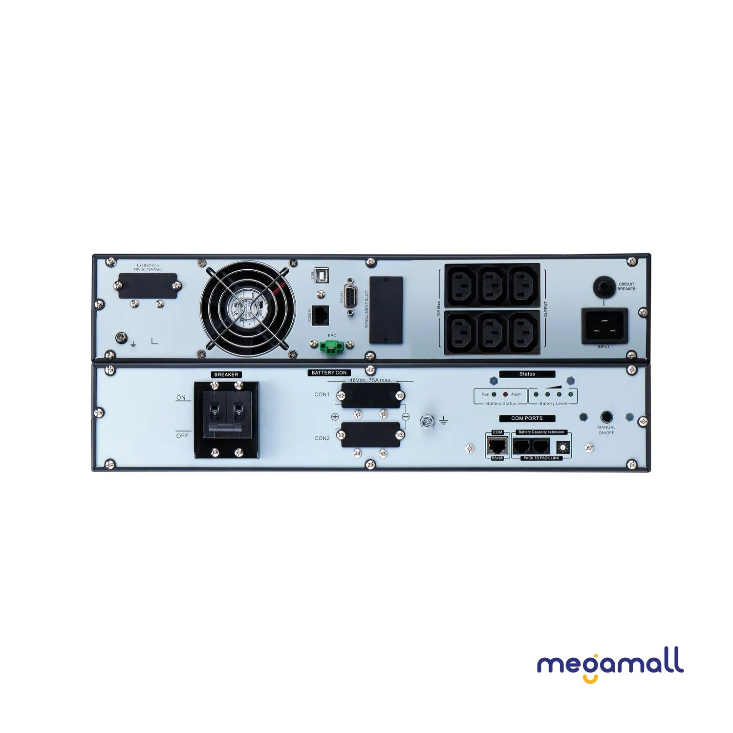 SRVL2KRILRK - APC Easy UPS On-Line, 2000VA, Lithium-ion, Rack/Tower 4U, 230V, 6 IEC C13 outlets, Intelligent Card Slot, Extended runtime, W/ rail kit