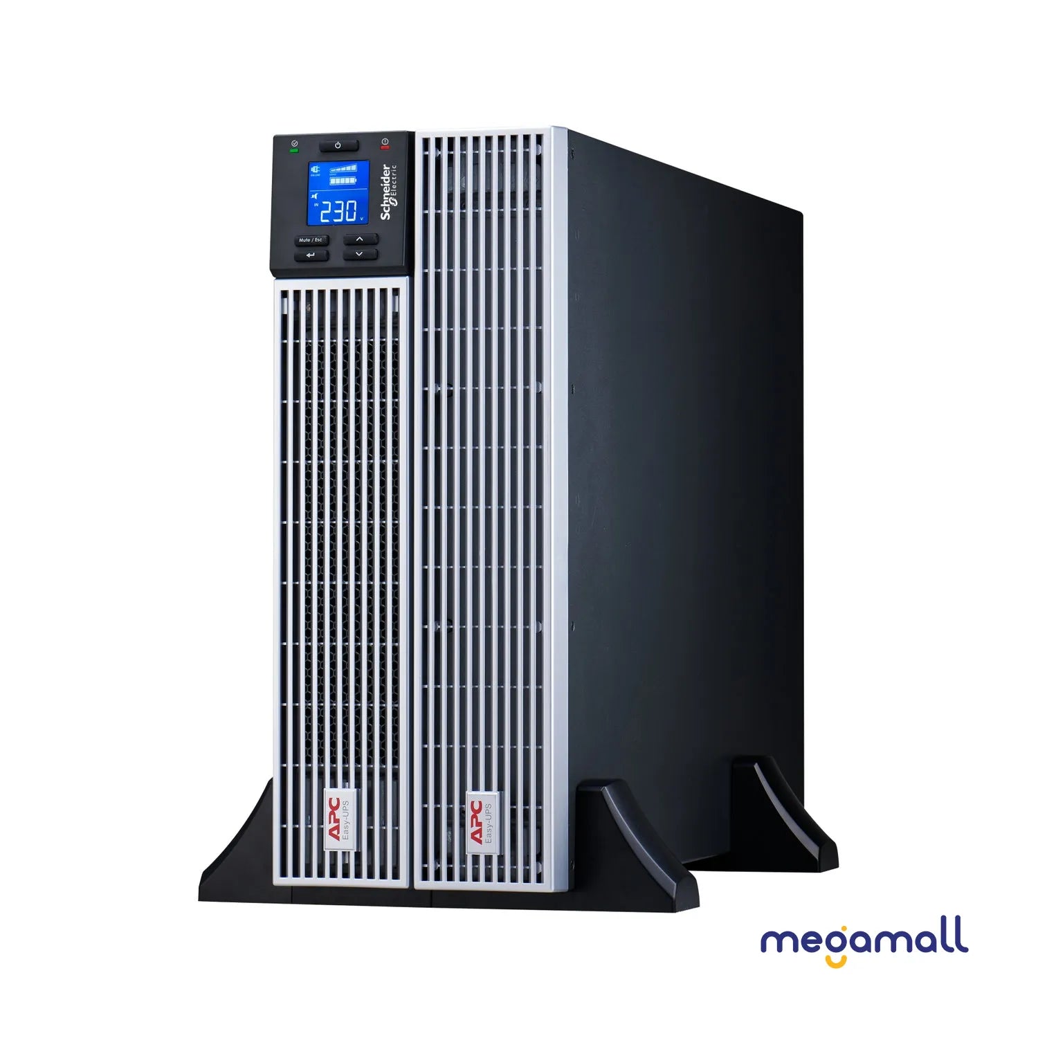 SRVL3KRILRK - APC Easy UPS On-Line, 3kVA/2400W, Rackmount 4U, 230V, 6x IEC C13 + 1x IEC C19 outlets, Intelligent Card Slot, LCD, Extended Runtime, W/ rail kit