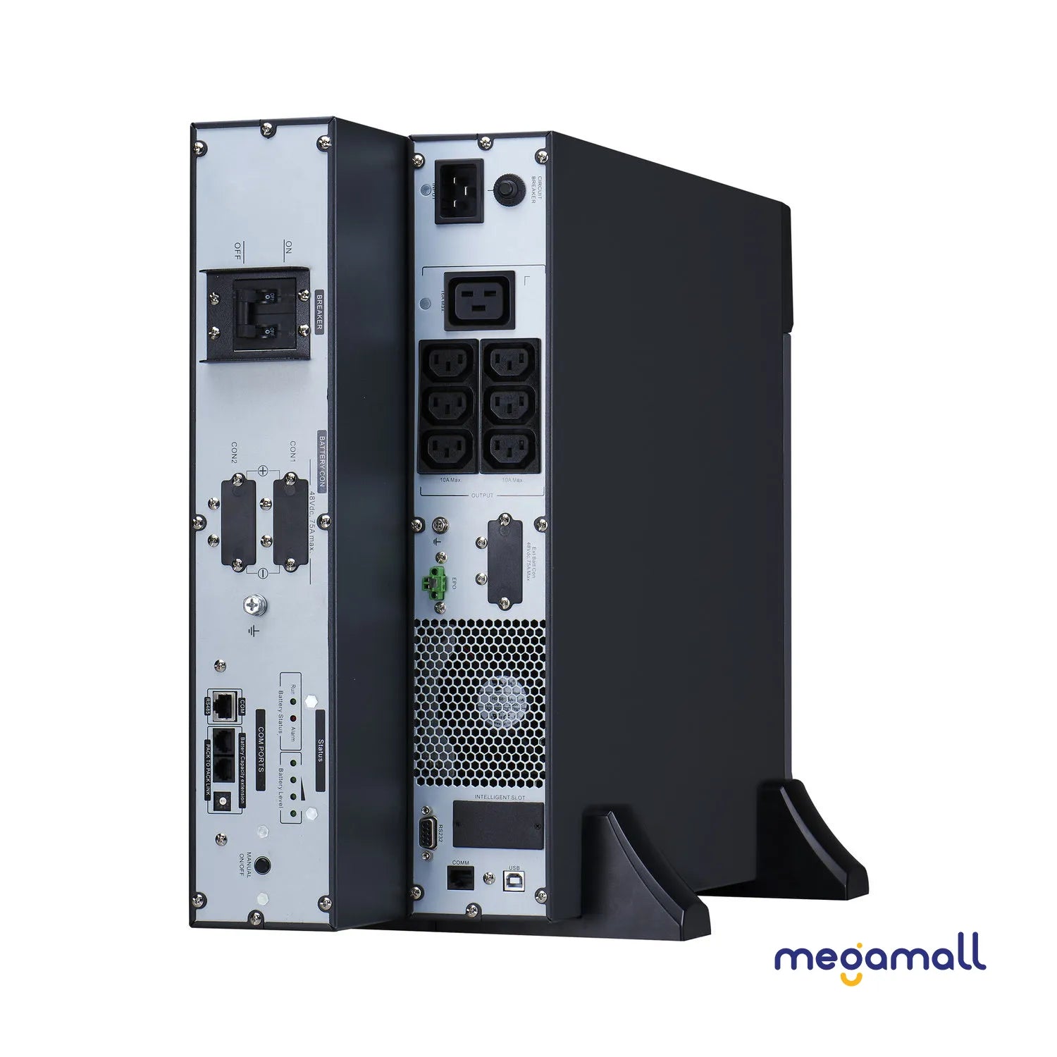 SRVL3KRILRK - APC Easy UPS On-Line, 3kVA/2400W, Rackmount 4U, 230V, 6x IEC C13 + 1x IEC C19 outlets, Intelligent Card Slot, LCD, Extended Runtime, W/ rail kit