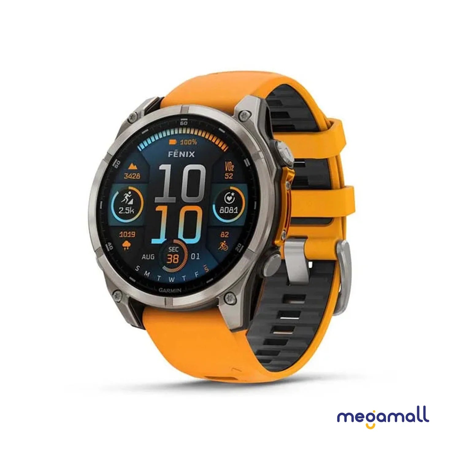 010-02904-19 - fēnix 8 - 47 mm, AMOLED (Orange)