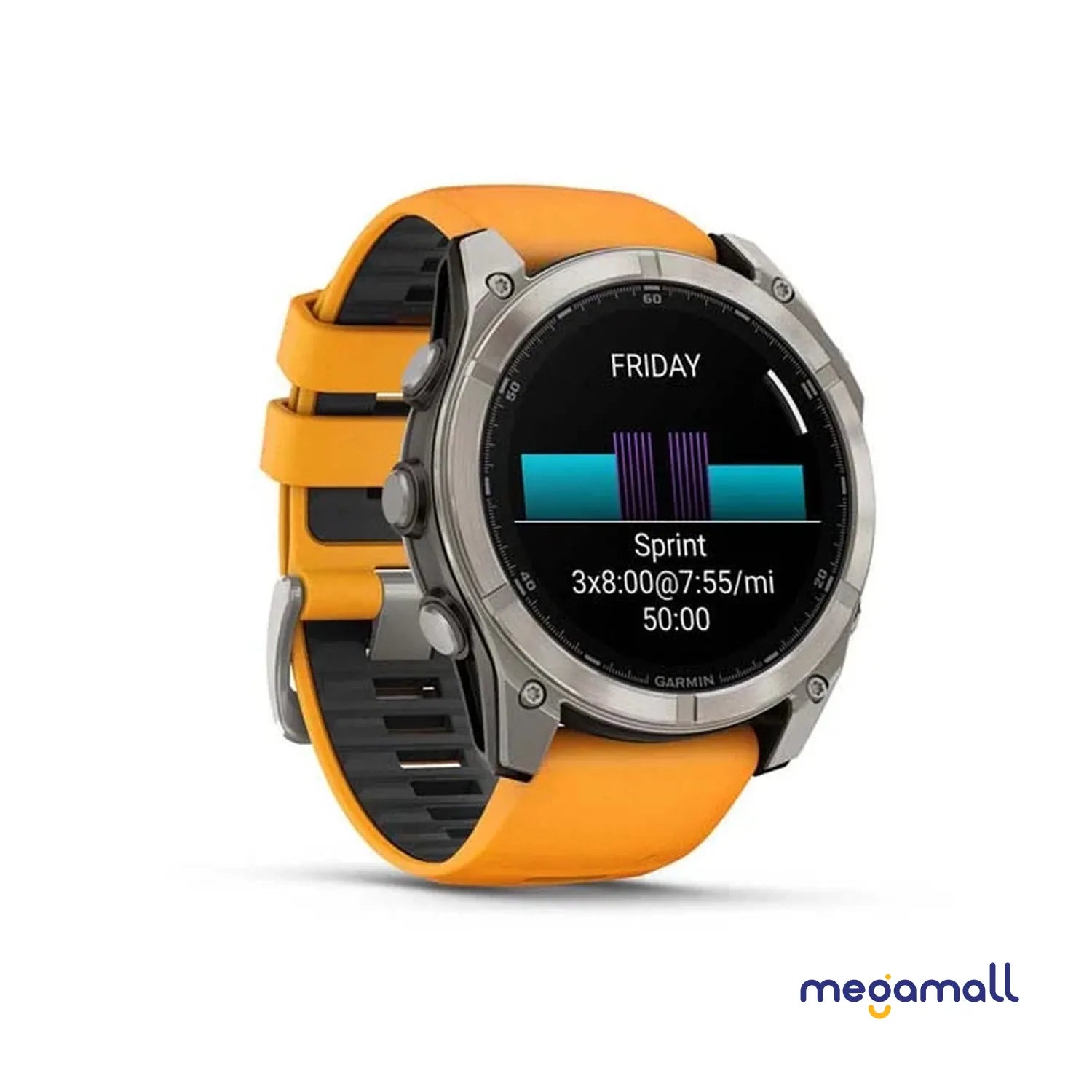 010-02905-53 - fēnix 8 - 51 mm, AMOLED (Orange)