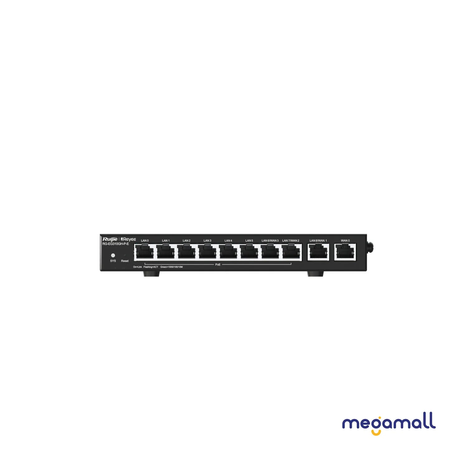 RG-EG310GH-P-E -  Reyee10-Port High-Performance Cloud Managed PoE Office Router