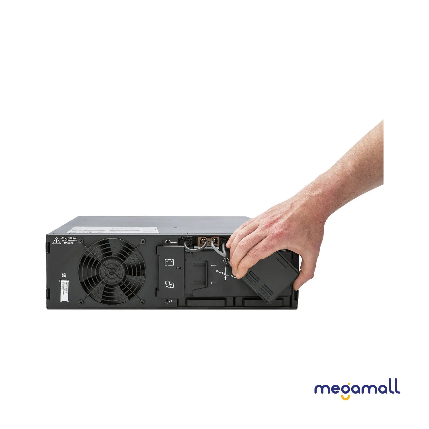 SRT5KRMXLI - APC Smart-UPS On-Line, 5kVA, Rackmount 3U, 230V, 6x C13+4x C19 IEC outlets, Network Card+SmartSlot, Extended runtime, W/ rail kit