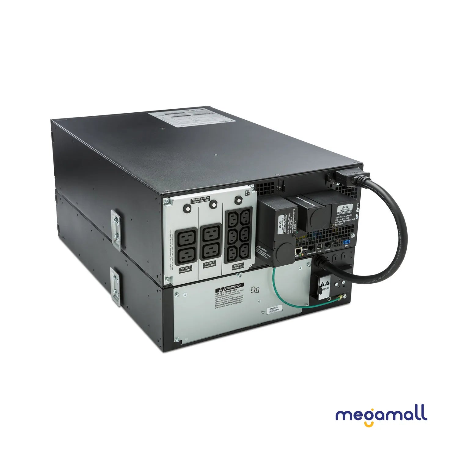 SRT6KRMXLI - APC Smart-UPS On-Line, 6kVA/6kW, Rackmount 4U, 230V, 6x C13+4x C19 IEC outlets, Network Card+SmartSlot, Extended runtime, W/ rail kit
