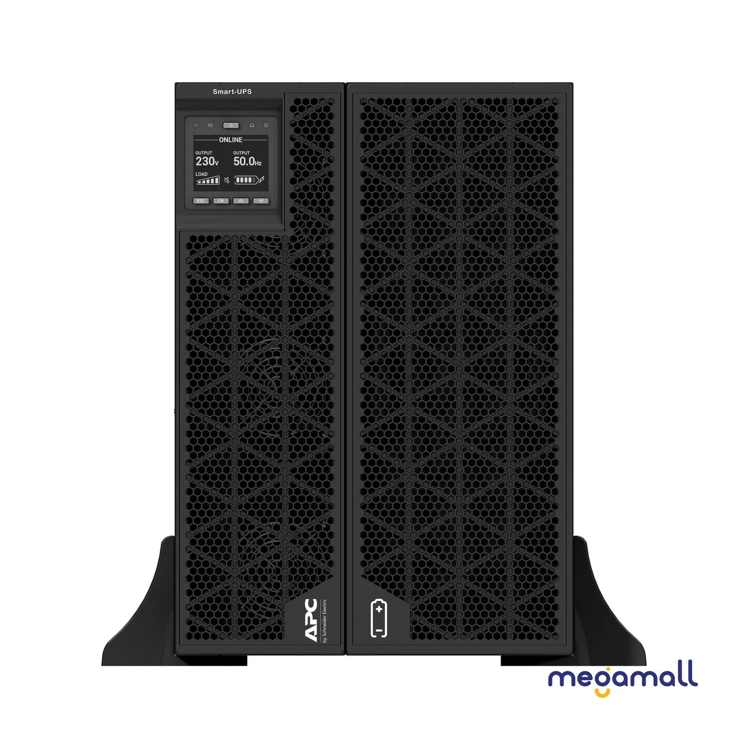SRTG20KXLI - APC Smart-UPS On-Line, 20kVA/20kW, Rack/Tower, 230V/380V...415V, Hard wire 5-wire(3P+N+E)+3-wire(1P+N+E), Network Card, W/O rail kit