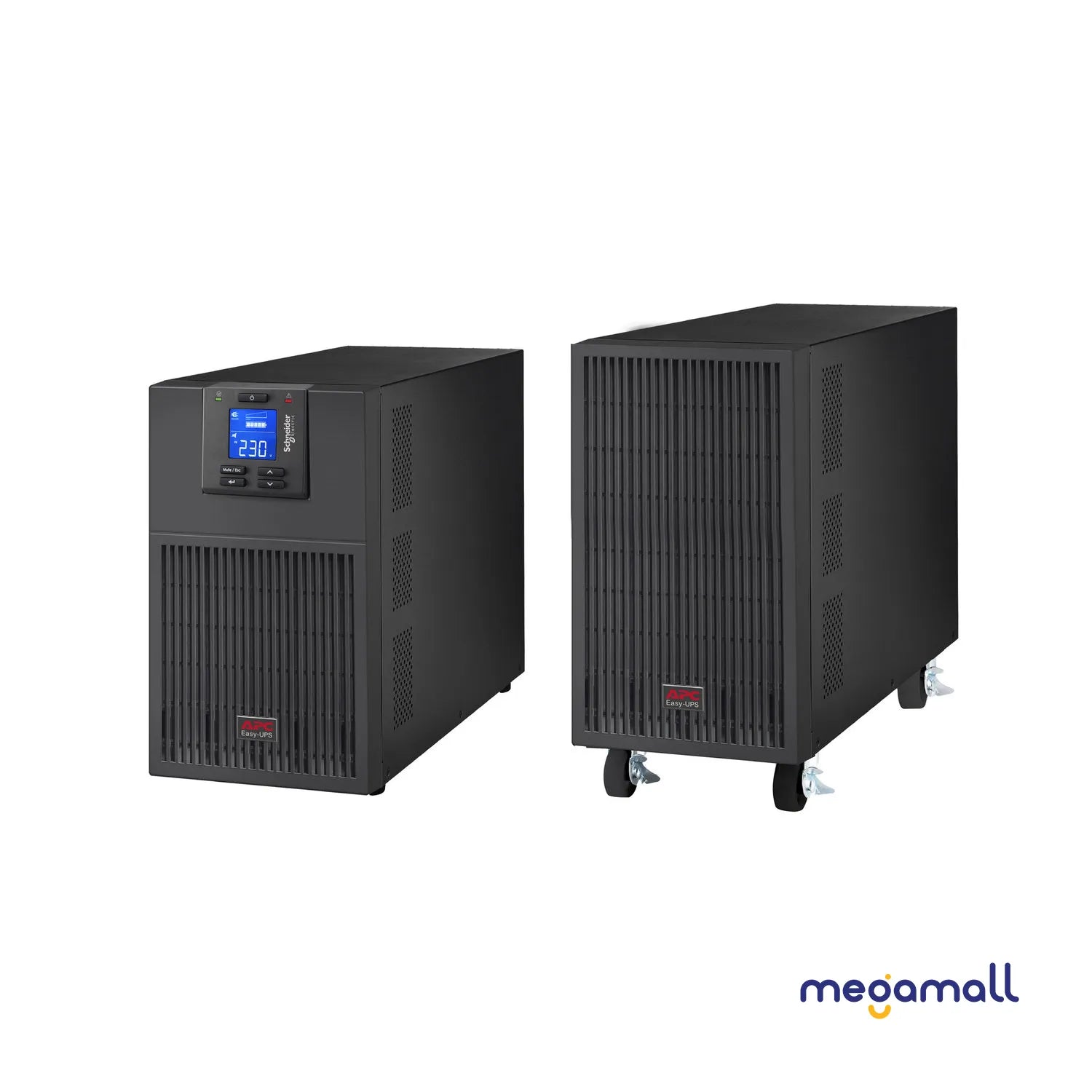 SRV10KRILRK - APC Easy UPS On-Line, 10kVA/10kW, Rackmount 5U, 230V, Hard wire 3-wire(1P+N+E) outlet, Intelligent Card Slot, LCD, Extended Runtime, W/ Rail Kit