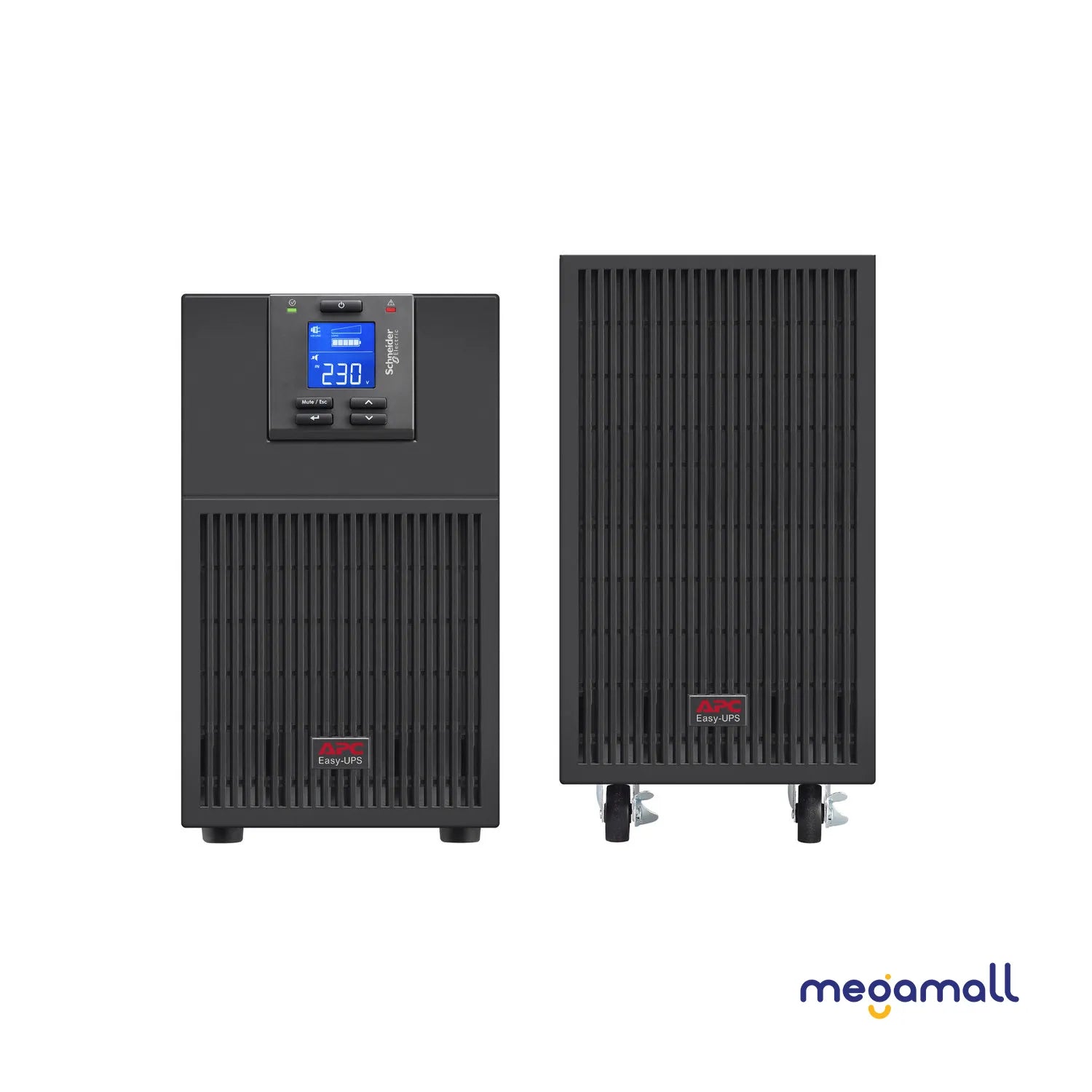SRV10KRILRK - APC Easy UPS On-Line, 10kVA/10kW, Rackmount 5U, 230V, Hard wire 3-wire(1P+N+E) outlet, Intelligent Card Slot, LCD, Extended Runtime, W/ Rail Kit