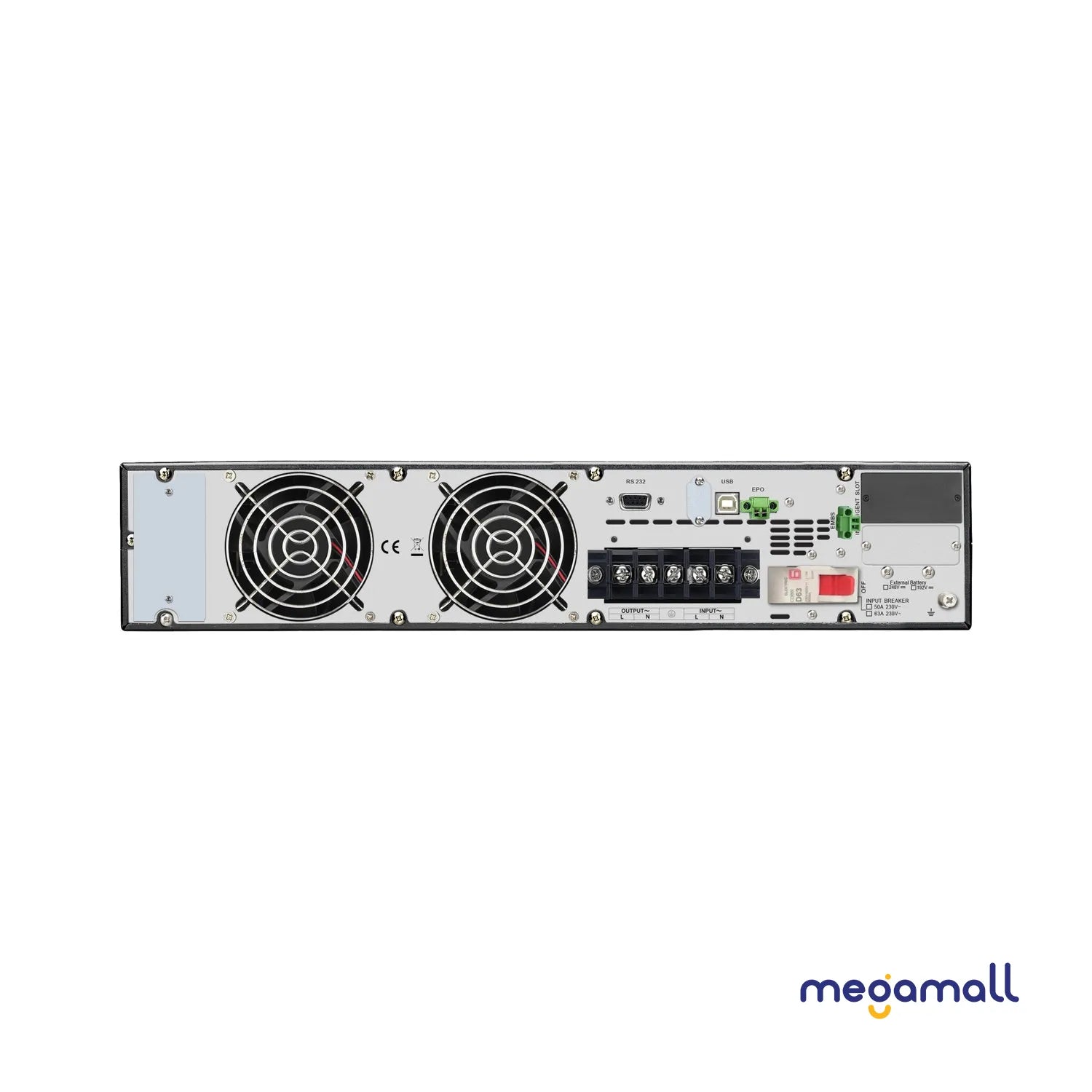 SRV6KRIRK - APC Easy UPS On-Line, 6kVA/6kW, Rackmount 4U, 230V, Hard wire 3-wire(1P+N+E) outlet, Intelligent Card Slot, LCD, W/ rail kit