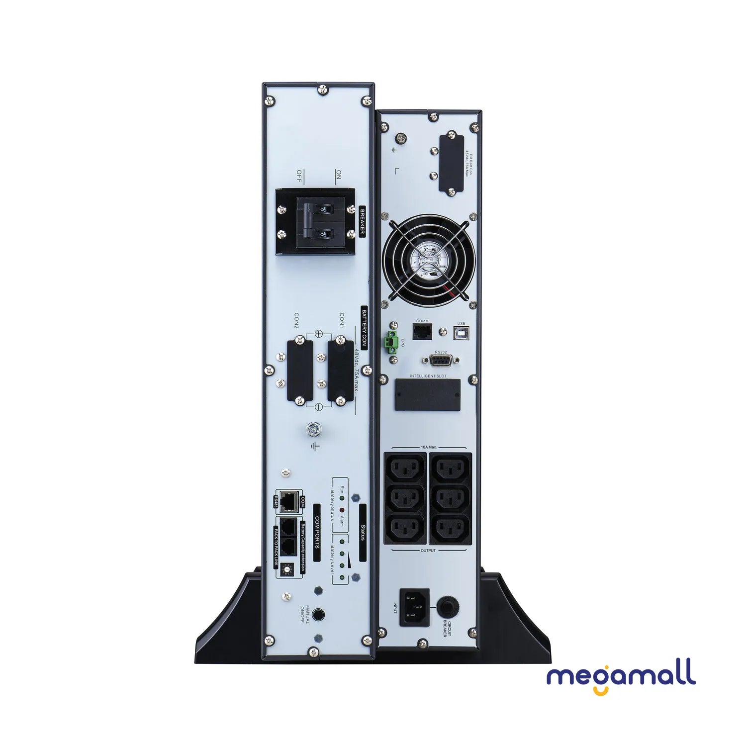 SRVL1KRILRK - APC Easy UPS On-Line, 1000VA, Lithium-ion, Rack/Tower 4U, 230V, 6 IEC C13 outlets, Intelligent Card Slot, Extended runtime, W/ rail kit