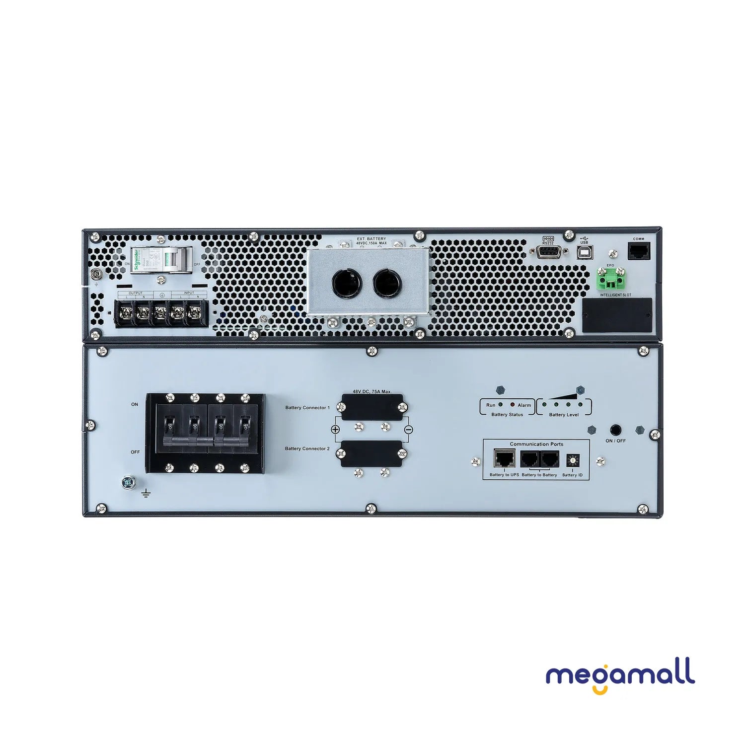 SRVL6KRILRK - APC Easy UPS On-Line, 6kVA/6kW, Lithium-ion, Rack/Tower 5U, 230V, 1 Hard wire (1P+N+E) outlet, Intelligent Card Slot, Extended runtime, W/ rail kit